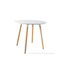 mesa de comedor de muebles de madera redonda precio bajo moderno